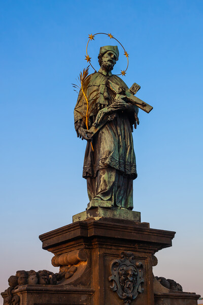 Saint John of Nepomuk Statue in Prague Picture Board by Artur Bogacki