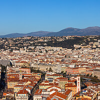 Buy canvas prints of City of Nice Aerial View in France by Artur Bogacki