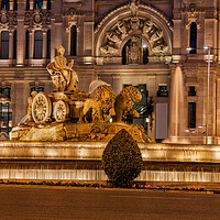 Buy canvas prints of Cibeles Fountain and Cybele Palace in Madrid by Artur Bogacki