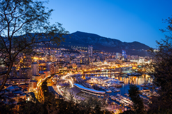 Evening In Monaco Picture Board by Artur Bogacki