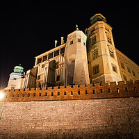 Buy canvas prints of Wawel Royal Castle at Night in Poland by Artur Bogacki