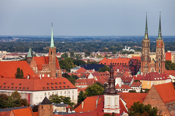 Wroclaw Cityscape in Poland Picture Board by Artur Bogacki