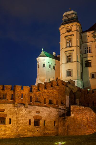 Wawel Castle at Night Picture Board by Artur Bogacki