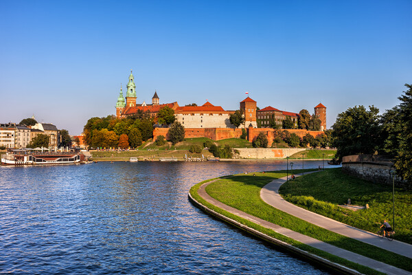 Wawel Royal Castle at Vistula River in Krakow Picture Board by Artur Bogacki