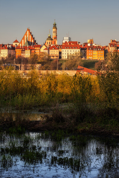 Warsaw Od Town At Sunrise In Poland Picture Board by Artur Bogacki