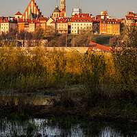 Buy canvas prints of Warsaw Od Town At Sunrise In Poland by Artur Bogacki