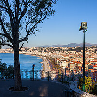 Buy canvas prints of Hilltop View of Nice City in France by Artur Bogacki