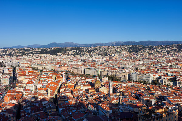 Aerial View Over City of Nice in France Picture Board by Artur Bogacki