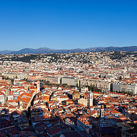 Buy canvas prints of Aerial View Over City of Nice in France by Artur Bogacki