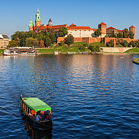 Buy canvas prints of Wawel Castle From Vistula River In Krakow by Artur Bogacki