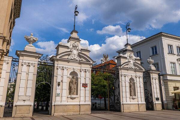 Main Gate To The Warsaw University Picture Board by Artur Bogacki