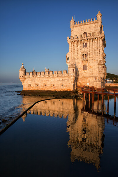 Belem Tower in Lisbon at Sunrise Picture Board by Artur Bogacki
