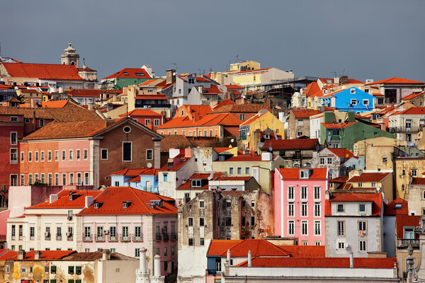 Houses of Lisbon Picture Board by Artur Bogacki