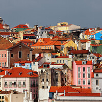 Buy canvas prints of Houses of Lisbon by Artur Bogacki