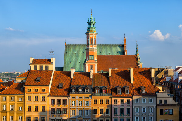 Old Town in City of Warsaw in Poland Picture Board by Artur Bogacki