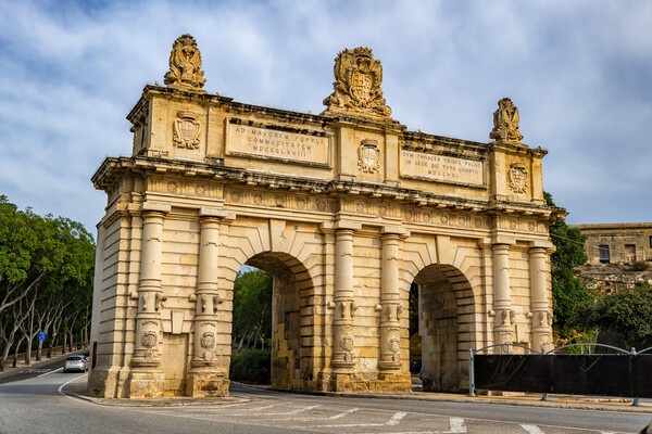 Portes des Bombes Gate in Malta Picture Board by Artur Bogacki