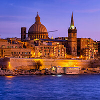Buy canvas prints of Evening in City of Valletta in Malta by Artur Bogacki