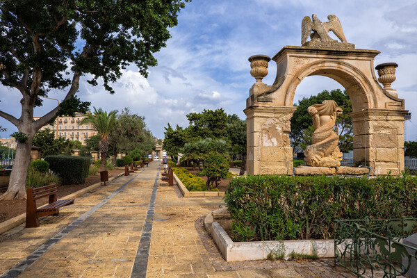 The Mall Il-Mall Gardens In Floriana Malta Picture Board by Artur Bogacki
