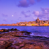 Buy canvas prints of Valletta City Skyline In Malta From Manoel Island by Artur Bogacki