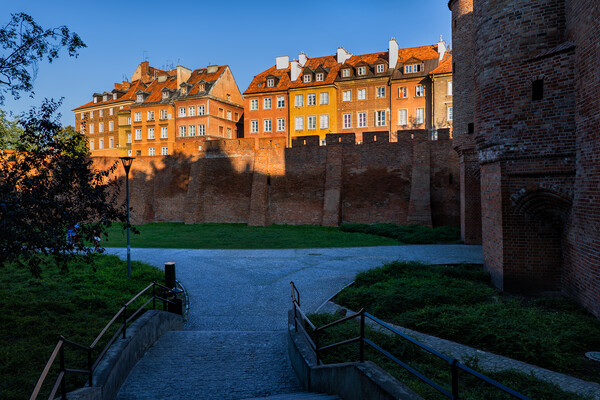 Old Town in Warsaw at Sunset Picture Board by Artur Bogacki