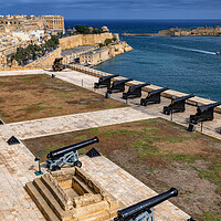 Buy canvas prints of Valletta Saluting Battery In Malta by Artur Bogacki