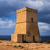 Buy canvas prints of Ghajn Tuffieha Tower in Malta by Artur Bogacki