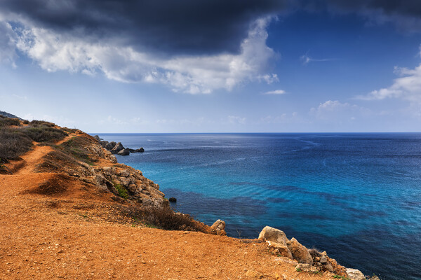 Mediterranean Sea Coast Of Malta Island Picture Board by Artur Bogacki