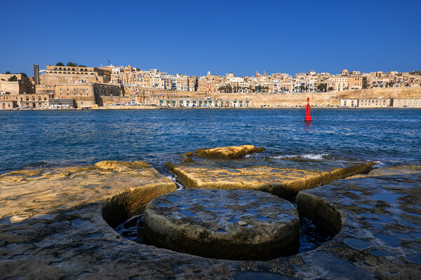 City Skyline of Valletta in Malta Picture Board by Artur Bogacki