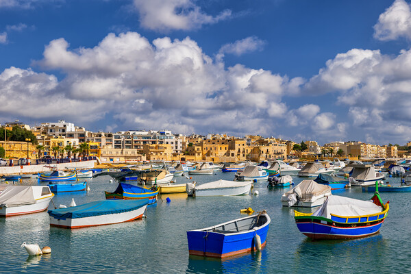 Port in Il-Qajjenza Birzebbuga Town in Malta Picture Board by Artur Bogacki