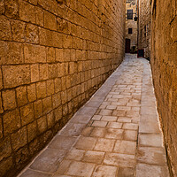 Buy canvas prints of Narrow Alley in Old City of Mdina in Malta by Artur Bogacki