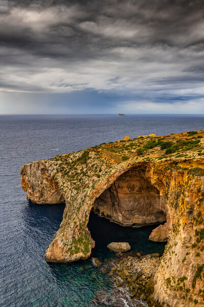 Blue Grotto In Malta Picture Board by Artur Bogacki