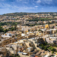 Buy canvas prints of Victoria City In Malta Aerial View by Artur Bogacki