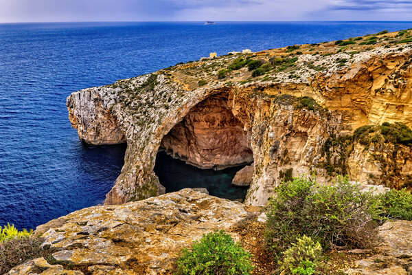 Blue Grotto Sea Cavern in Malta Island Picture Board by Artur Bogacki