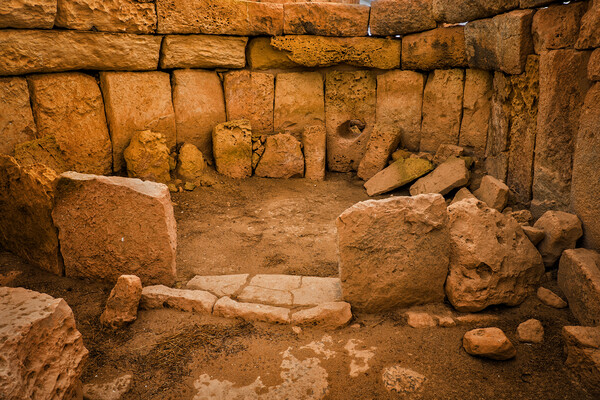 Hagar Qim Megalithic Temple In Malta Picture Board by Artur Bogacki