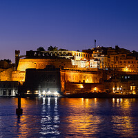 Buy canvas prints of City of Valletta by Night in Malta by Artur Bogacki
