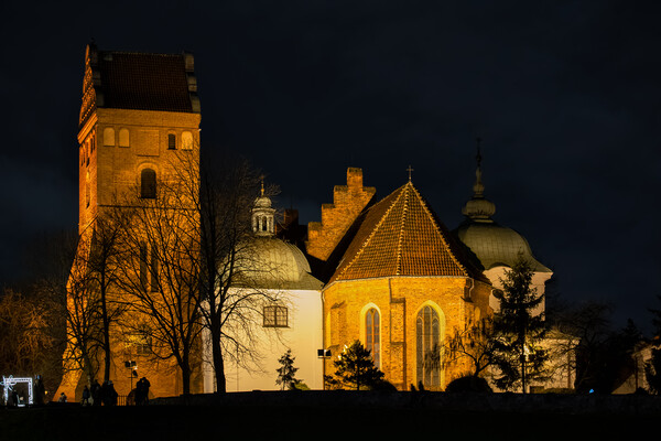 Gothic Church of St Mary In Warsaw At Night Picture Board by Artur Bogacki