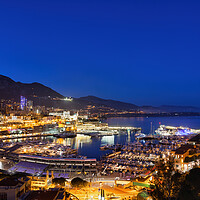 Buy canvas prints of Monaco Principality By Night by Artur Bogacki