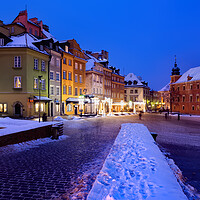 Buy canvas prints of Winter Night In The Old Town by Artur Bogacki