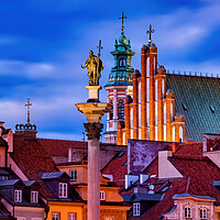 Buy canvas prints of Evening in Old Town of Warsaw City in Poland by Artur Bogacki