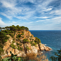 Buy canvas prints of Costa Brava Coastline In Tossa De Mar In Spain by Artur Bogacki
