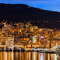 Buy canvas prints of Monaco by Night by Artur Bogacki