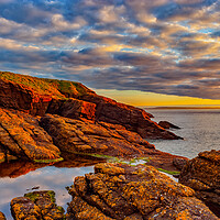 Buy canvas prints of Sea Sunrise At The South Coast Of Ireland by Artur Bogacki