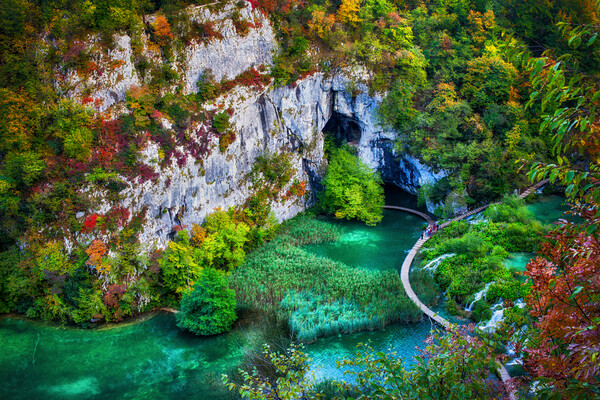 Plitvice Lakes National Park In Croatia Picture Board by Artur Bogacki