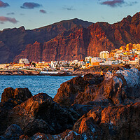 Buy canvas prints of Tenerife Island in Canary Islands at Sunset by Artur Bogacki