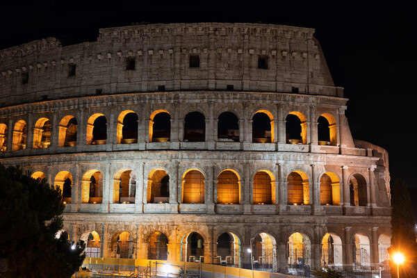 Colosseum in Rome at Night Picture Board by Artur Bogacki