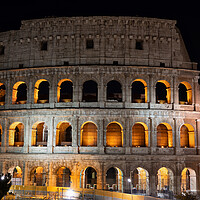 Buy canvas prints of Colosseum in Rome at Night by Artur Bogacki