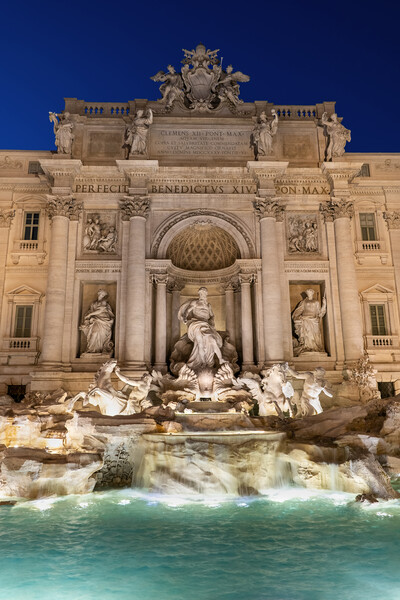 Trevi Fountain At Night In Rome Picture Board by Artur Bogacki