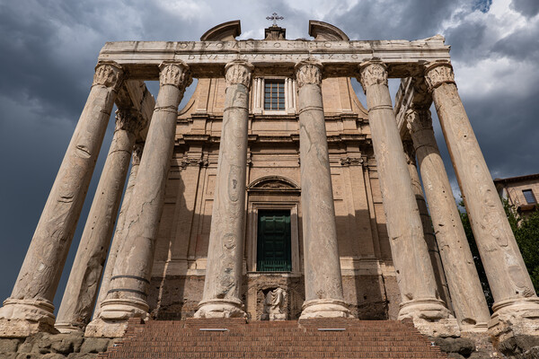 Temple of Antoninus and Faustina in Rome Picture Board by Artur Bogacki