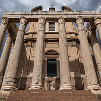 Buy canvas prints of Temple of Antoninus and Faustina in Rome by Artur Bogacki