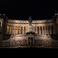 Buy canvas prints of Altar of the Fatherland In Rome At Night by Artur Bogacki